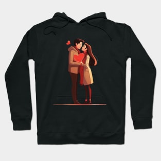 Valentine Romantic couple love birds Hoodie